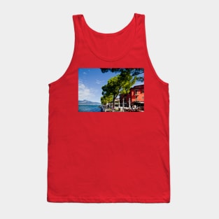 Autumn sunshine on Lake Garda Tank Top